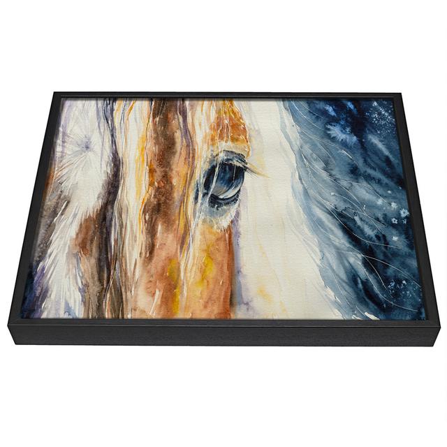 Deep into Horses Eye - Single Picture Frame Painting on Canvas Rosalind Wheeler Size: 50.8cm H x 81.3cm W x 10cm D on Productcaster.