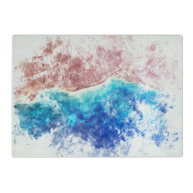 Tempered Glass the Beauty of the Earths Landscape Chopping Board East Urban Home Size: 28.5 cm x 39 cm on Productcaster.