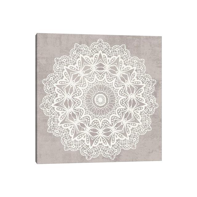 Contemporary Lace Neutral VI V2 Vintage by Moira Hershey - Wrapped Canvas Print Latitude Vive Size: 45.72cm H x 45.72cm W x 1.91cm D on Productcaster.