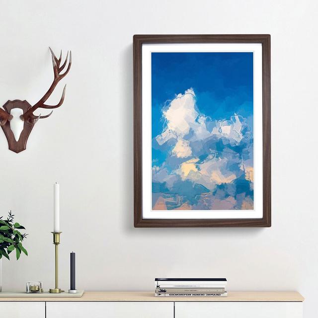 Cloudy View in Abstract - Picture Frame Graphic Art Print East Urban Home Frame Option: Walnut Framed, Size: 48cm H x 36cm W x 2cm D on Productcaster.