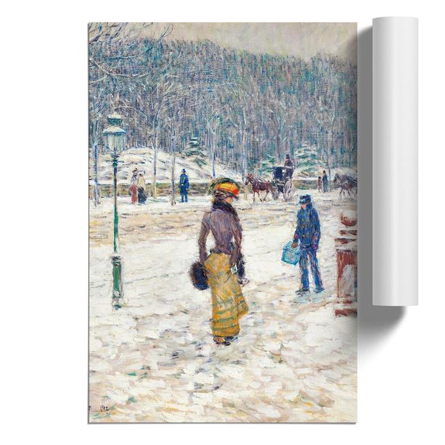 New York Street by Childe Hassam - Unframed Painting East Urban Home Size: 59cm H x 42cm W x 0.1cm D on Productcaster.