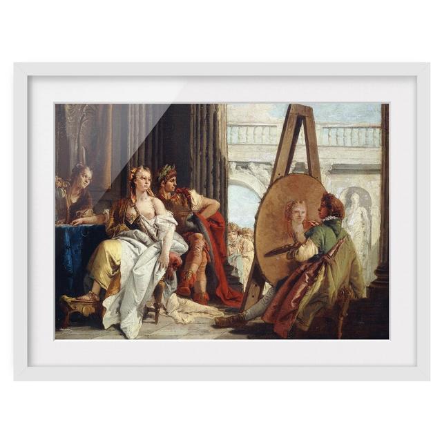 Alexander the Great by Giovanni Battista Tiepolo - Picture Frame Painting Print on Paper East Urban Home Frame Options: Matt white, Size: 70cm H x 100 on Productcaster.