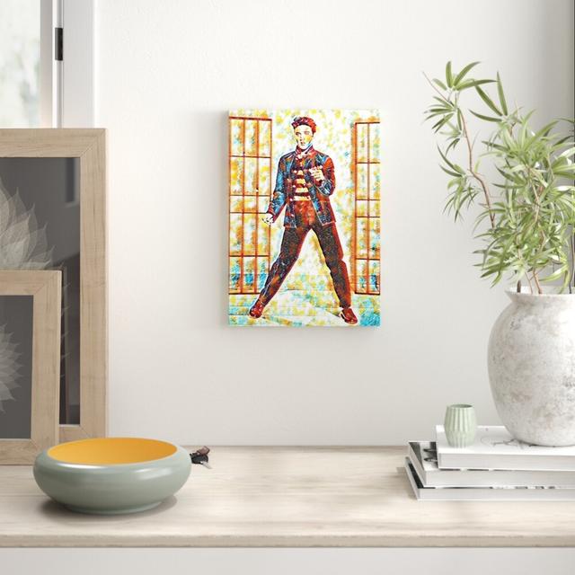 'Elvis Presley Jailhouse Rock (2)' Art Print on Canvas East Urban Home Size: 76cm H x 50cm W on Productcaster.