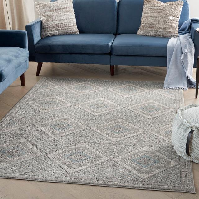 Calabria Tufted Grey Rug Latitude Vive Rug Size: Rectangle 239 x 300cm on Productcaster.