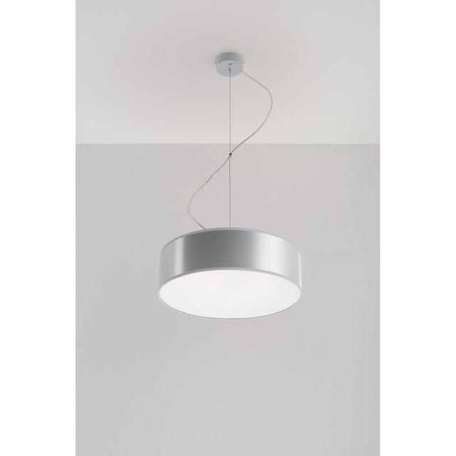 Zarrukh 2 - Light LED Pendant with Accents Metro Lane Finish: Gray, Size: 80 cm H x 45 cm W x 45 cm D on Productcaster.