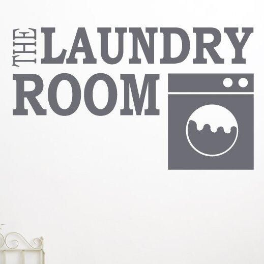 The Laundry Room Wall Sticker 17 Stories Colour: Burgundy, Size: Medium on Productcaster.