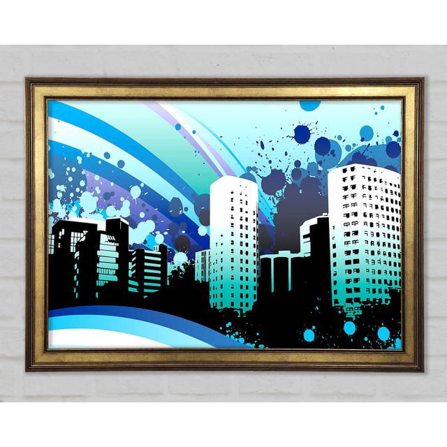 Blue City - Print Brayden Studio Size: 29.7cm H x 42cm W x 1.5cm D on Productcaster.