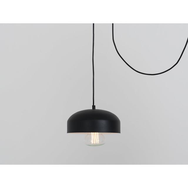 Allan 1 - Light Single Dome Pendant Mikado Living Finish: Black on Productcaster.