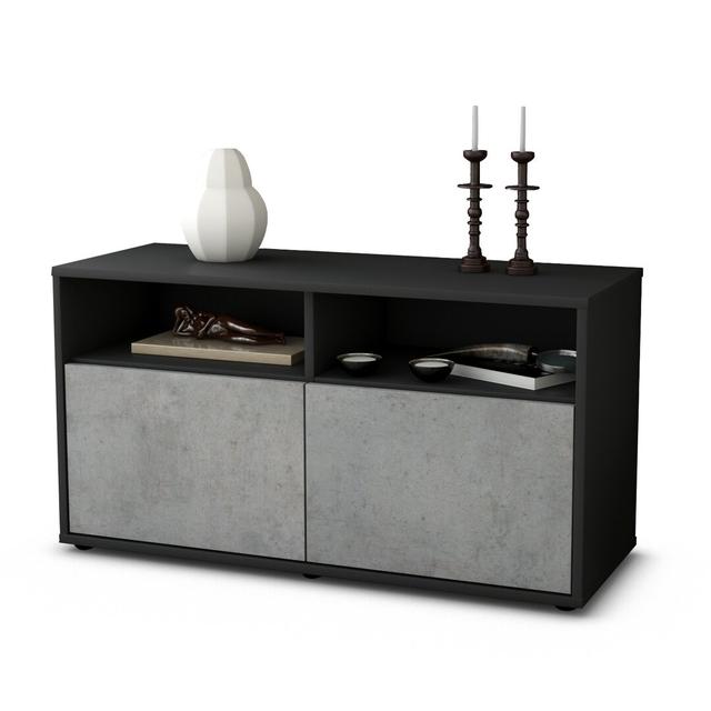 Vihaan 140cm Sideboard 17 Stories Body and front colour: Anthracite/Light grey on Productcaster.