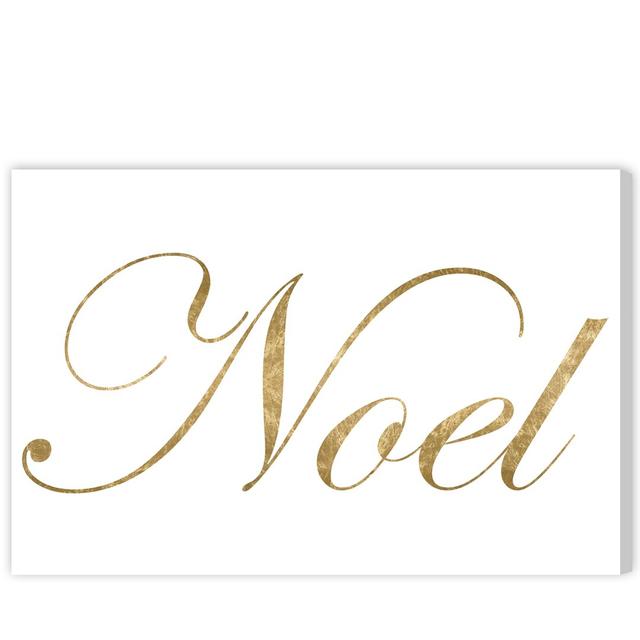 Noel Gold - Wrapped Canvas Print East Urban Home Size: 61cm H x 91cm W x 4cm D on Productcaster.