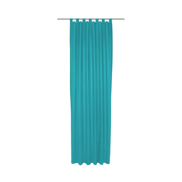 Polyester Blackout Tab Top Curtain Panel Wirth Panel Size: 142cm Width x 325cm Drop, Curtain Colour: Turquoise on Productcaster.