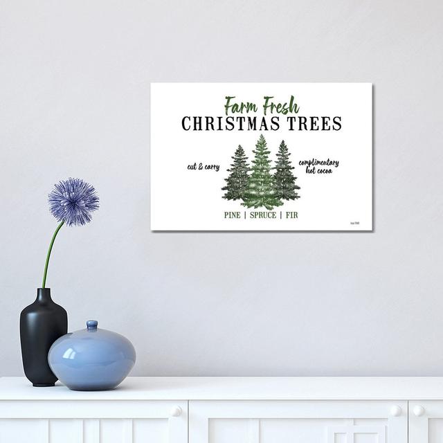 Christmas Tree Farm - Wrapped Canvas Typography The Seasonal Aisle Size: 30.48cm H x 45.72cm W x 1.905cm D on Productcaster.