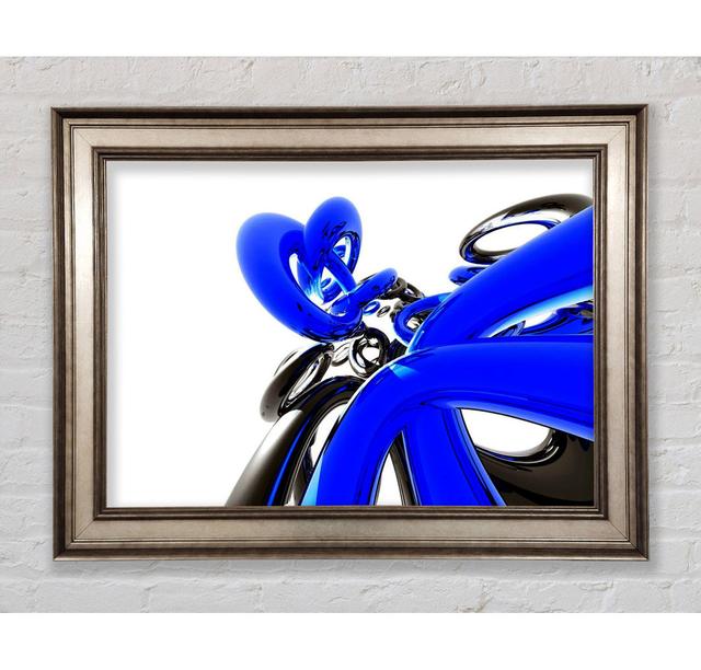 Liquid Blue Twist - Single Picture Frame Art Prints Bright Star Size: 42cm H x 59.7cm W x 8 cm D on Productcaster.