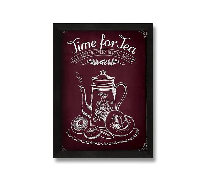 Time for Tea 3 - Picture Frame Graphic Art on Canvas ClassicLiving Size: 60cm H x 42cm W x 10cm D on Productcaster.