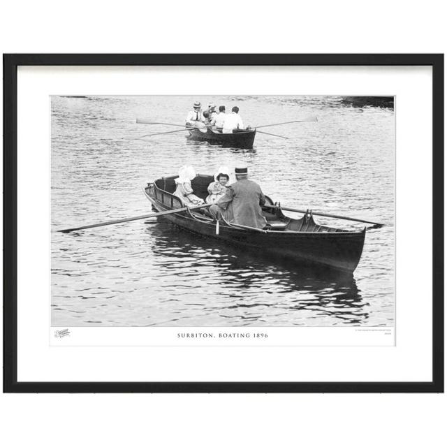 'Surbiton, Boating 1896' by Francis Frith - Picture Frame Photograph Print on Paper The Francis Frith Collection Size: 45cm H x 60cm W x 2.3cm D on Productcaster.