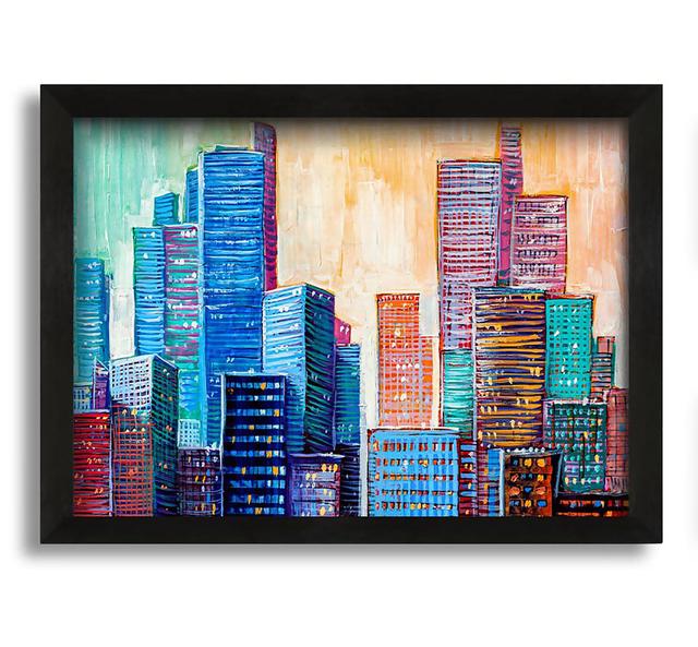 The Blues City - Picture Frame Painting on Canvas Brayden Studio Size: 21cm H x 30cm W x 10cm D on Productcaster.