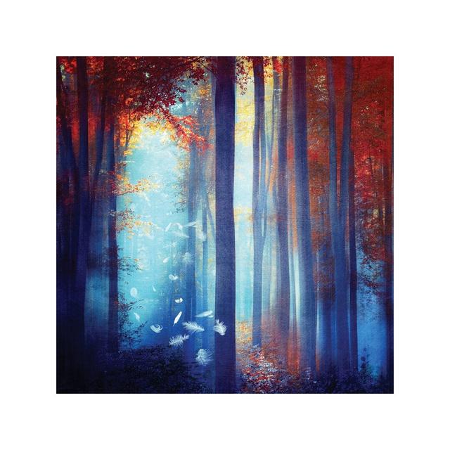 'Dreams in Blue' by Viviana Gonzalez Graphic Art Print on Wrapped Canvas Alpen Home Size: 66.04cm H x 66.04cm W x 3.81cm D on Productcaster.