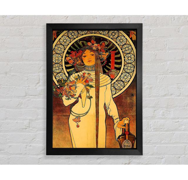 Alphonse Mucha La Trappistine von Alphonse Mucha - Einzelne Bilderrahmen Kunstdrucke Bright Star Größe: 59,7 cm H x 42 cm B x 3,4 cm T on Productcaster.