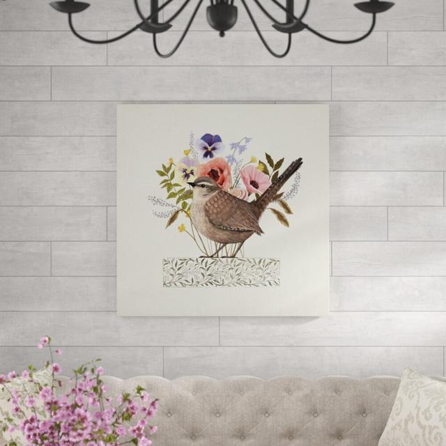 Leinwandbild Avian Collage I von Victoria Borges Marlow Home Co. Größe: 91 cm H x 91 cm B on Productcaster.