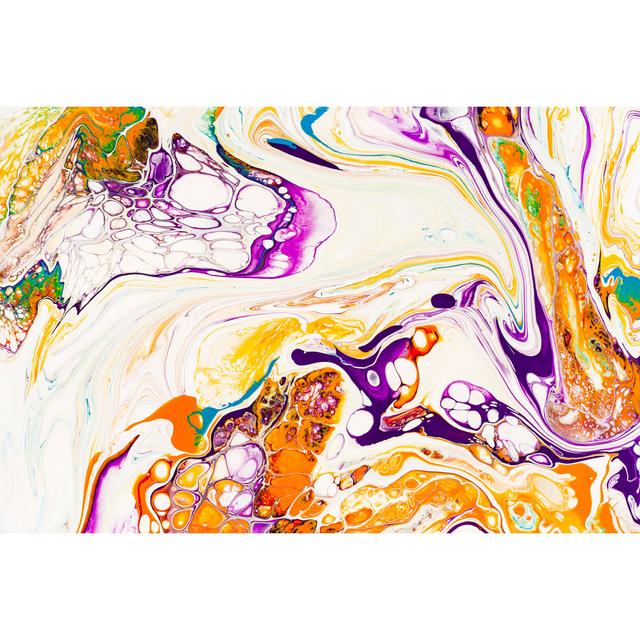 Liquid Flow - Wrapped Canvas Art Prints Metro Lane Size: 51cm H x 76cm W x 3.8cm D on Productcaster.