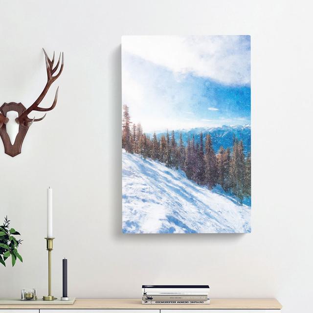 Revelstoke Mountain In Canada - Wrapped Canvas Print East Urban Home Size: 50cm H x 35cm W x 3cm D on Productcaster.