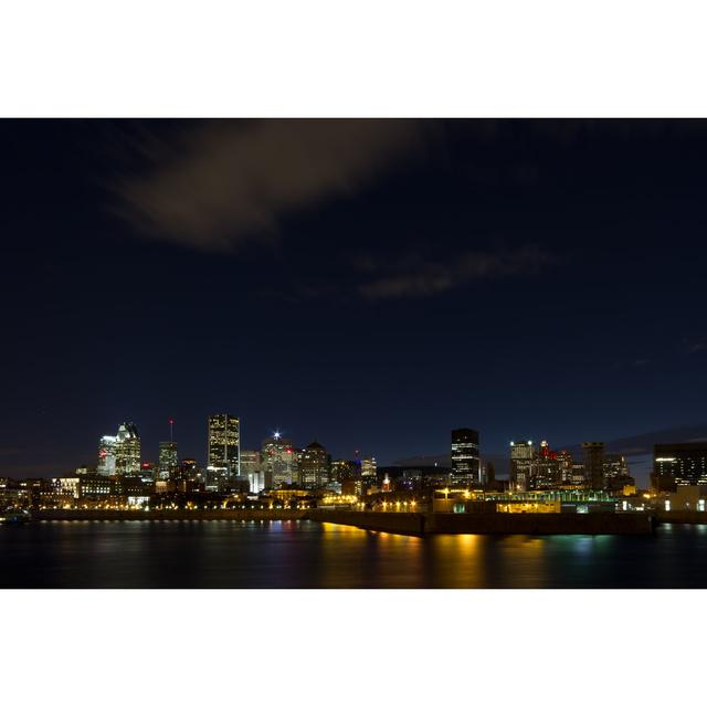 Montreal View at Night by Fdumaine - Wrapped Canvas Photograph Latitude Run Size: 81cm H x 122cm W on Productcaster.