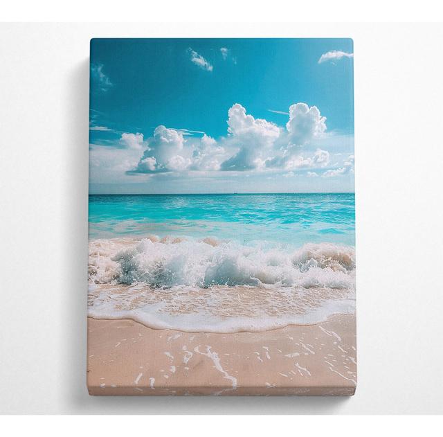 Summer Waves Canvas Print House of Hampton Size: 35.6cm H x 50.8cm W on Productcaster.