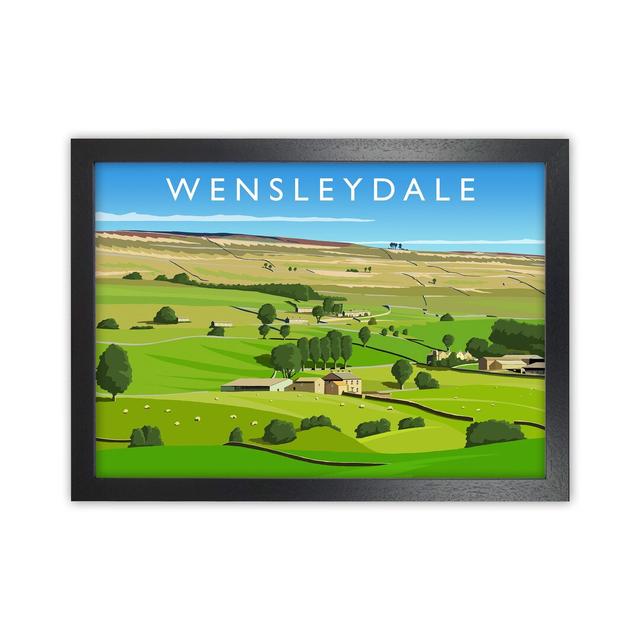 Wensleydale 3 by Richard O'Neill - Graphic Art Corrigan Studio Format: Black Framed, Size: 34cm H x 46cm W x 3cm D on Productcaster.