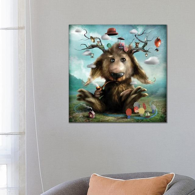 Archie by Alexander Jansson - Wrapped Canvas Graphic Art Happy Larry Size: 66.04cm H x 66.04cm W x 3.81cm D on Productcaster.