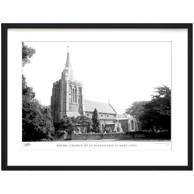 Bourn, Church Of St Helena And St Mary C1955 by Francis Frith - Single Picture Frame Print The Francis Frith Collection Size: 28cm H x 36cm W x 2.3cm on Productcaster.