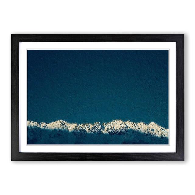 Light on the Mountain Top - Picture Frame Painting Print East Urban Home Size: 48cm H x 65cm W x 2cm D, Frame Option: Black Framed on Productcaster.