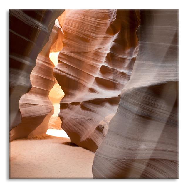 Antelope Canyon Arizona - No Frame Print on Glass Gracie Oaks Size: 70cm H x 70cm W x 0.4cm D on Productcaster.