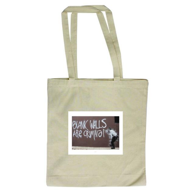 Blank Walls are Criminal Tote Bag East Urban Home on Productcaster.