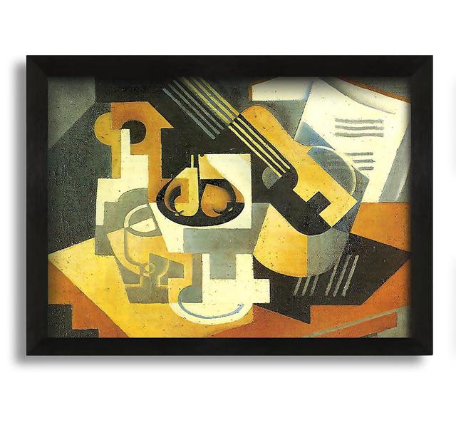 Juan Gris Guitar and Fruit Bowl 1 - Picture Frame Painting on Canvas ClassicLiving on Productcaster.