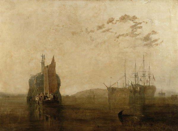 Hulks on the Tamar, C.1812 by J.M.W. Turner Unframed Art Print on Paper East Urban Home Size: Large on Productcaster.