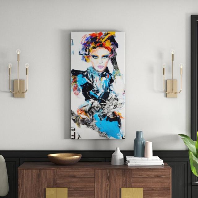 'Extravaganza' by Lana Greben Art Print on Wrapped Canvas East Urban Home Size: 114cm H x 57cm W x 3.81cm D on Productcaster.