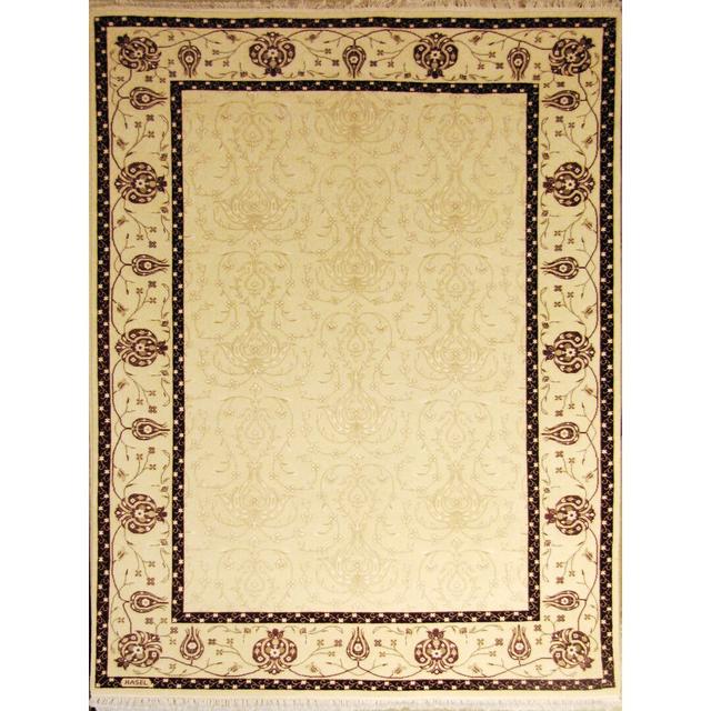 Taj Mahal Hand Knotted Beige Rug Bakero on Productcaster.