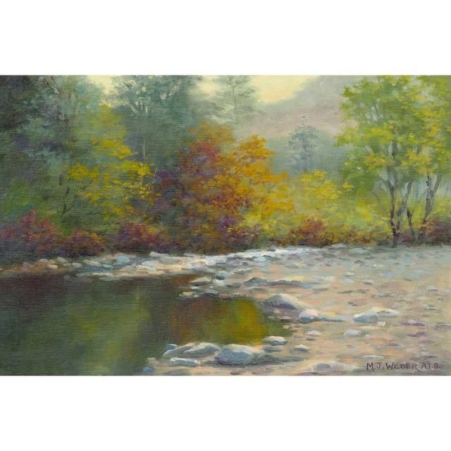 Quiet Reflection by Mary Jean Weber - Wrapped Canvas Art Prints Rosalind Wheeler Size: 51cm H x 76cm W on Productcaster.