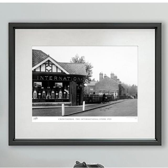 'Crowthorne, the International Store 1925' - Picture Frame Photograph Print on Paper The Francis Frith Collection Size: 60cm H X 80cm W x 2cm D on Productcaster.