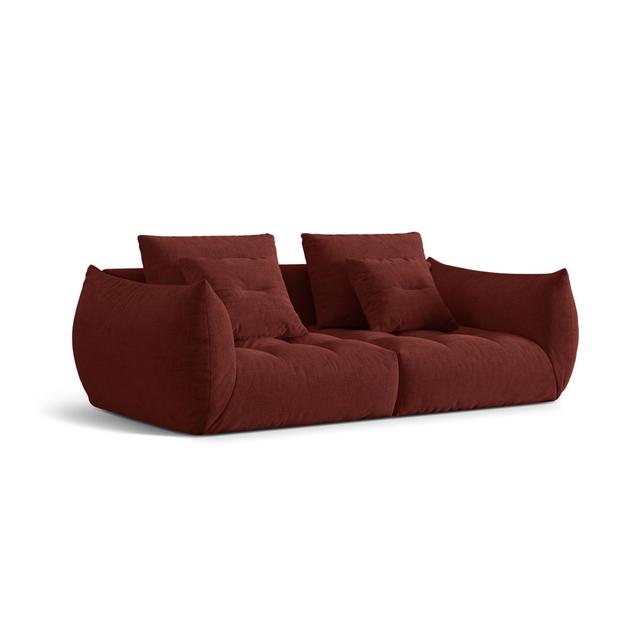 Sofa Berislava Canora Grey Größe: 9 cm H x 106 cm B x 232 cm T, Polsterfarbe: Rot, Sitzplatzkapazität: 3 on Productcaster.