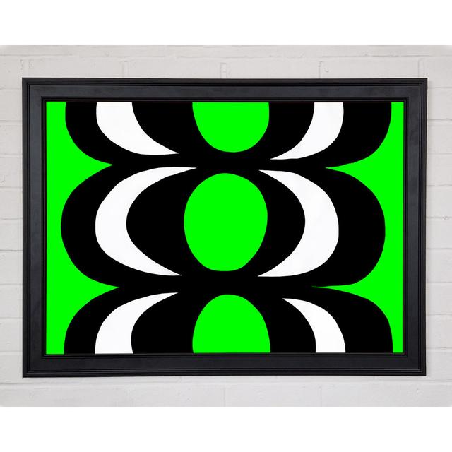 Space In Time Lime Green Framed Print Ivy Bronx Size: 42cm H x 59.7cm W on Productcaster.