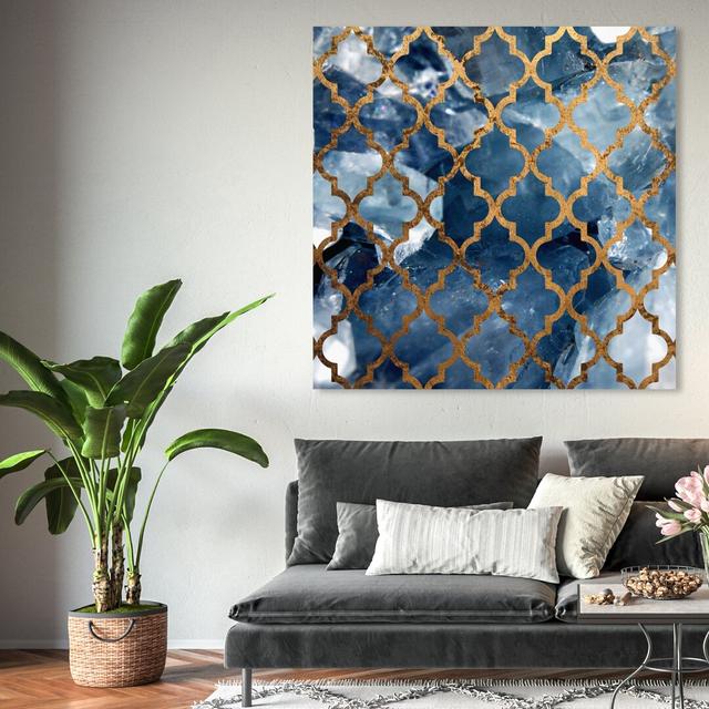 'Arabesque Bronze' Graphic Art on Wrapped Canvas East Urban Home Size: 91.4 cm H x 91.4 cm W on Productcaster.