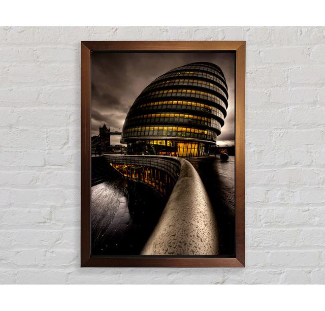 London City Hall - Single Picture Frame Art Prints Ebern Designs Size: 118.9cm H x 84.1cm W x 3.4cm D on Productcaster.