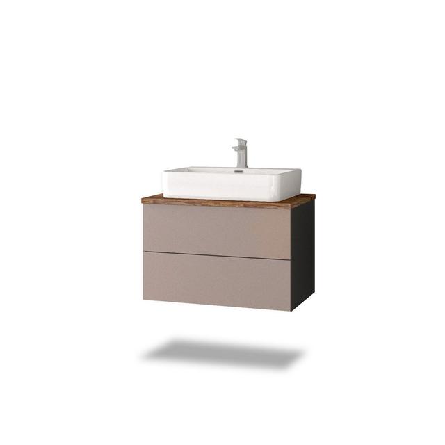 Vallee Bathroom Furniture Suite Brayden Studio Furniture Finish: Anthracite/Cashmere gray/Vintage navy on Productcaster.