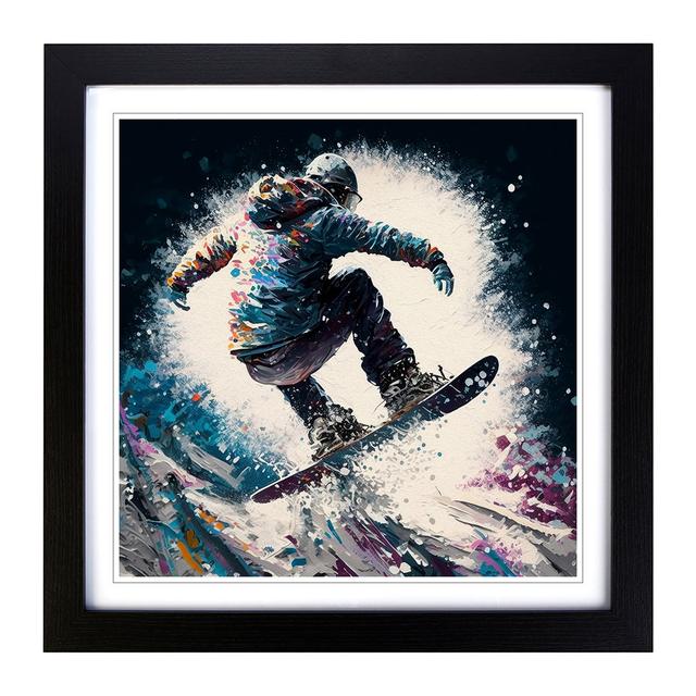 Snowboarding Palette Knife Painting House of Hampton on Productcaster.