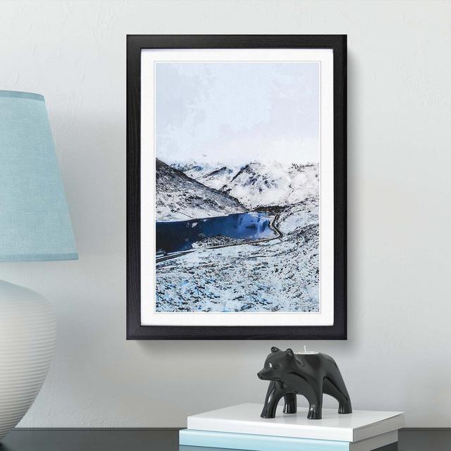 Tryfan Mountain in Snowdonia Wales - Picture Frame Graphic Art Print East Urban Home Size: 76cm H x 50cm W x 2cm D, Frame Option: Black on Productcaster.