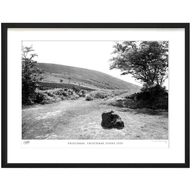 'Triscombe, Triscombe Stone 1929' - Picture Frame Photograph Print on Paper The Francis Frith Collection Size: 60cm H x 80cm W x 2.3cm D on Productcaster.