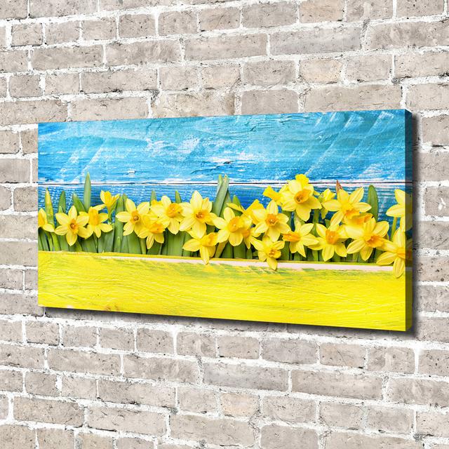 Daffodils - Wrapped Canvas Art Prints Ebern Designs on Productcaster.