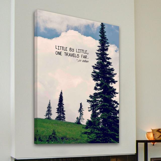 Little By Little by Robin Delean - Wrapped Canvas Graphic Art Print East Urban Home Size: 91cm H x 61cm W x 4cm D on Productcaster.