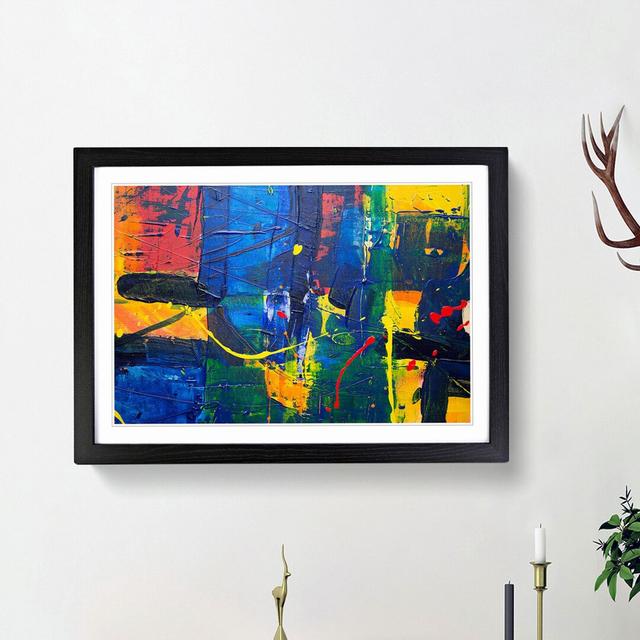 Abstract Vol.390 by S.Johnson - Picture Frame Painting Print East Urban Home Frame Option: Black Framed, Size: 62cm H x 87cm W x 2cm D on Productcaster.